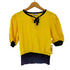 イヴサンローラン Yves Saint Laurent パフスリーブ半袖トップス レディース M