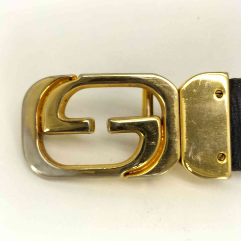 グッチ GUCCI インターロッキング Gロゴ レザーベルト レディース