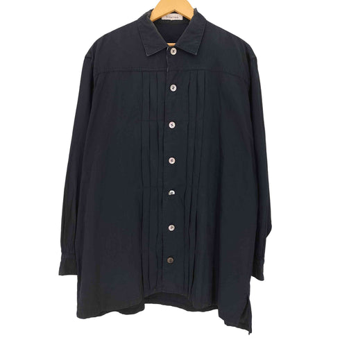 ワイズフォーメン Ys for men SHIRTS 90-00s フロントプリーツ オーバーサイズ 長袖シャツ メンズ JPN:3