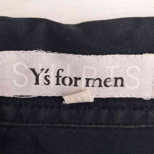 ワイズフォーメン Ys for men SHIRTS 90-00s フロントプリーツ オーバーサイズ 長袖シャツ メンズ JPN:3