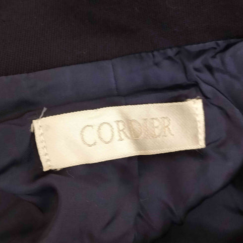 コルディア CORDIER エンブレムワッペン ダブルブレストウールテーラードジャケット レディース 40