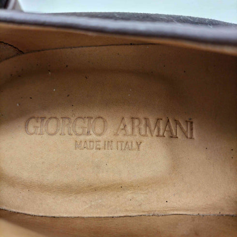 ジョルジオアルマーニ Giorgio Armani スエード レースアップ シューズ メンズ 0 1/2