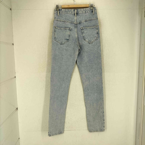 イザベルマランエトワール ISABEL MARANT ETOILE ライトウォッシュ ピンタック ハイライズ スリムレッグ デニム パンツ レディース 38