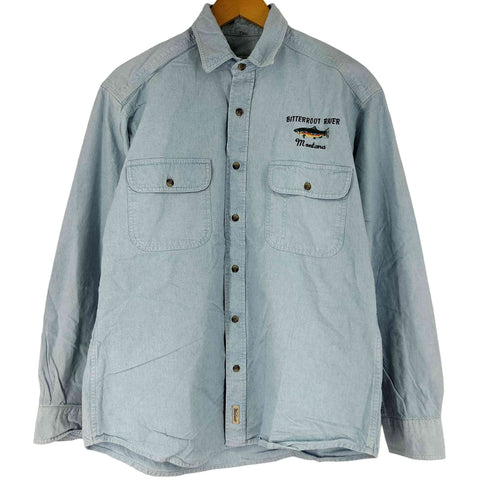 ウールリッチ WOOLRICH 90-00S ロングスリーブ デニムシャツ メンズ JPN:M