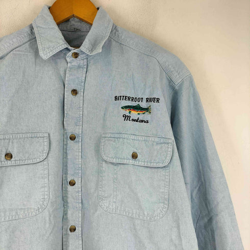 ウールリッチ WOOLRICH 90-00S ロングスリーブ デニムシャツ メンズ JPN:M