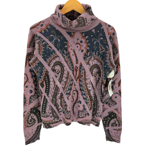 エトロ ETRO ペイズリー総柄 タートルネックニット レディース