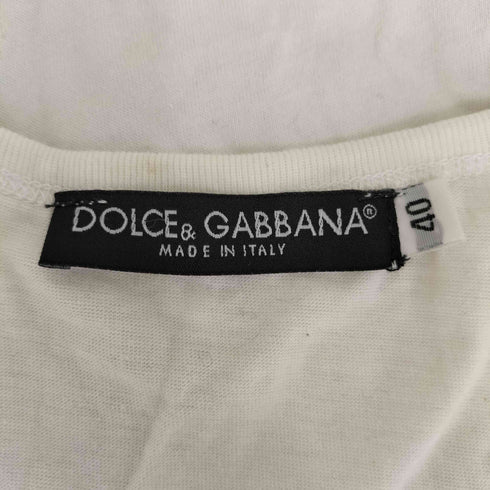 ドルチェアンドガッバーナ DOLCE&GABBANA キャラクタービーズ デザイン 半袖Tシャツ レディース 40