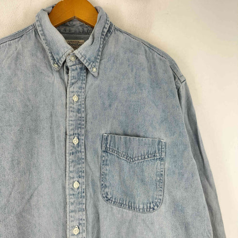 セントジョンズベイ ST JOHN'S BAY 90S ロングスリーブ BDデニムシャツ メンズ