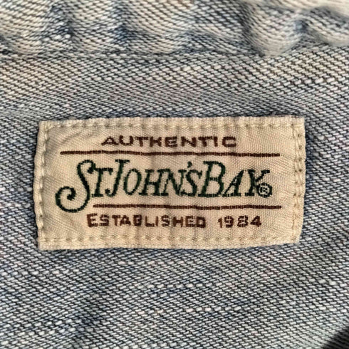 セントジョンズベイ ST JOHN'S BAY 90S ロングスリーブ BDデニムシャツ メンズ