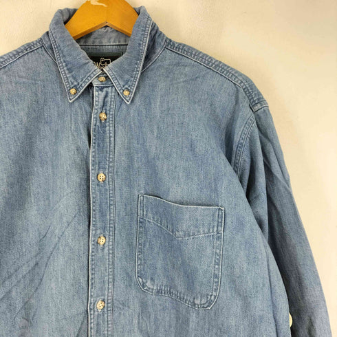 ウールリッチ WOOLRICH 80S BITTERROOT ロングスリーブ BDデニムシャツ メンズ JPN:L