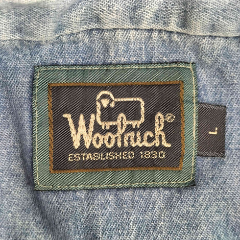 ウールリッチ WOOLRICH 80S BITTERROOT ロングスリーブ BDデニムシャツ メンズ JPN:L