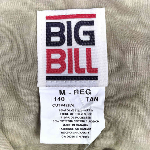 ビッグビル BIG BILL ダブルポケット 長袖 ワークシャツ メンズ import:M