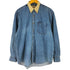ウールリッチ WOOLRICH 90S 襟コーデュロイ ロングスリーブ BDデニムシャツ メンズ import:L