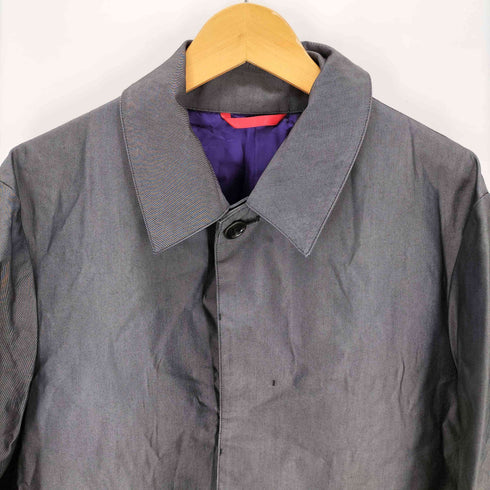 ポールスミスロンドン Paul Smith LONDON 裏地パープル ステンカラーコート メンズ L