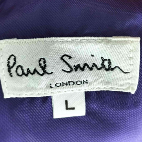 ポールスミスロンドン Paul Smith LONDON 裏地パープル ステンカラーコート メンズ L