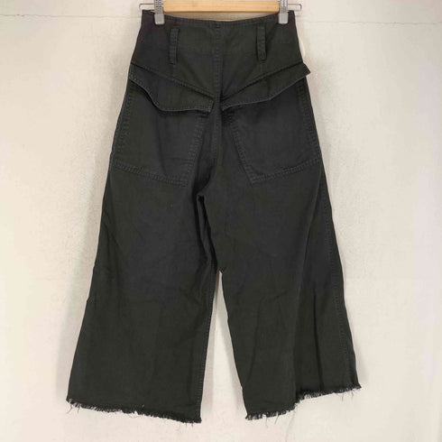 イザベルマランエトワール ISABEL MARANT ETOILE タック クロップド ワイド カットオフ チノ パンチ レディース 34