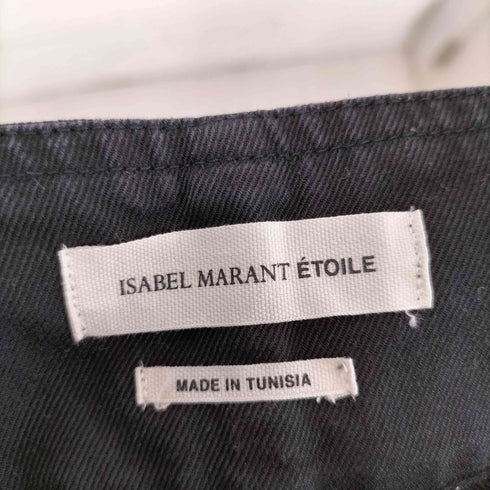 イザベルマランエトワール ISABEL MARANT ETOILE タック クロップド ワイド カットオフ チノ パンチ レディース 34