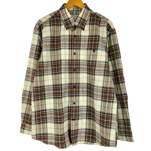 オービス ORVIS 00S チェック柄 ロングスリーブ BDシャツ メンズ import:M