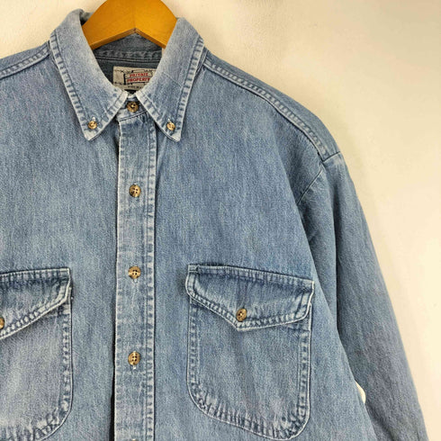 90S PRIVATE PROPERTY MADE IN USA ロングスリーブ BDデニムシャツ メンズ JPN:M