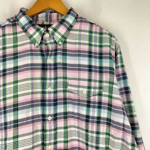 ラルフローレン RALPH LAUREN 90S チェック柄 BD シャツ メンズ import:XXL