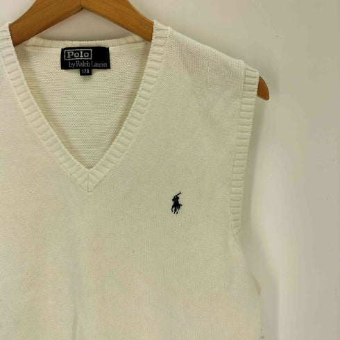 ポロバイラルフローレン Polo by RALPH LAUREN ポニー刺繍 Vネック ニットベスト メンズ 170