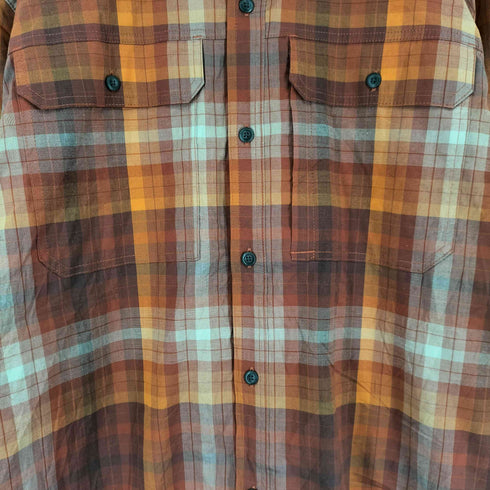 エルエルビーン L.L.Bean 00S 裏地メッシュ ロングスリーブ チェックシャツ メンズ JPN:XL