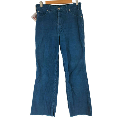 リーバイス Levis 80S USA製 白タブ ボタン裏525刻印 42TALONジップ Movin' On コーデュロイ フレアパンツ メンズ