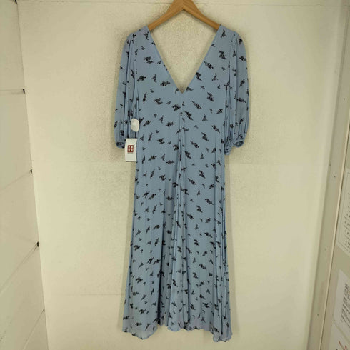 ガニー Ganni Floral Georgette Dress フローラル ジョーゼット パフスリーブ ドレス レディース 36