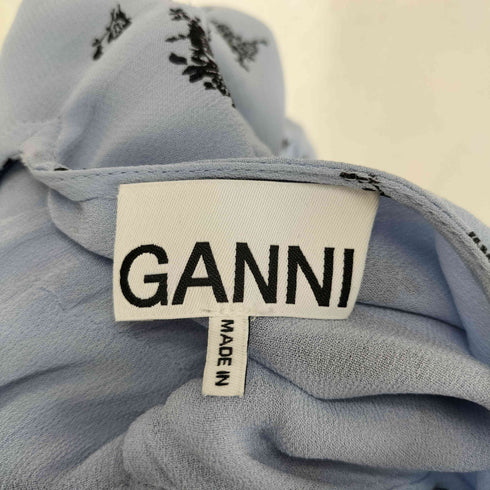 ガニー Ganni Floral Georgette Dress フローラル ジョーゼット パフスリーブ ドレス レディース 36