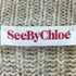 シーバイクロエ SEE BY CHLOE ゴールドミックスヤーン リブ編みニットセーター レディース