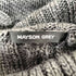 メイソングレイ MAYSON GREY ラビットファートリミング ケーブルニットポンチョ レディース