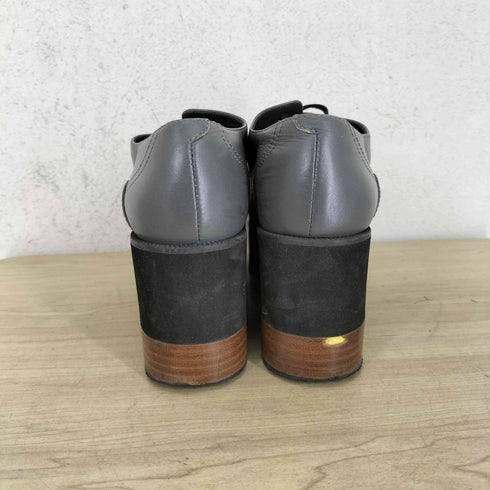 ジルサンダーネイビー JIL SANDER NAVY プラットフォーム レース アップ ウェッジソール シューズ レディース 36