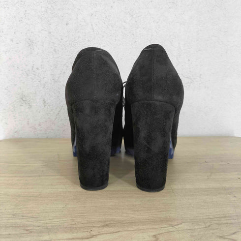 ジルサンダー JIL SANDER スエード レースアップ チャンキーヒール シューズ レディース 36 1/2