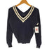 ラルフローレン RALPH LAUREN Vネックリブニットセーター レディース M