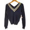 ラルフローレン RALPH LAUREN Vネックリブニットセーター レディース M