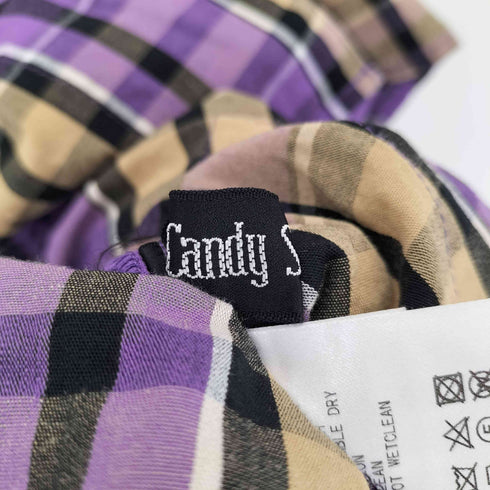 キャンディストリッパー Candy Stripper FLARE CHECK SHIRT ワンピース レディース JPN:M