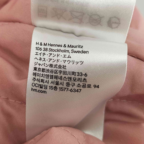 エイチアンドエム H&M 光沢ナイロンフーデッドブルゾン レディース