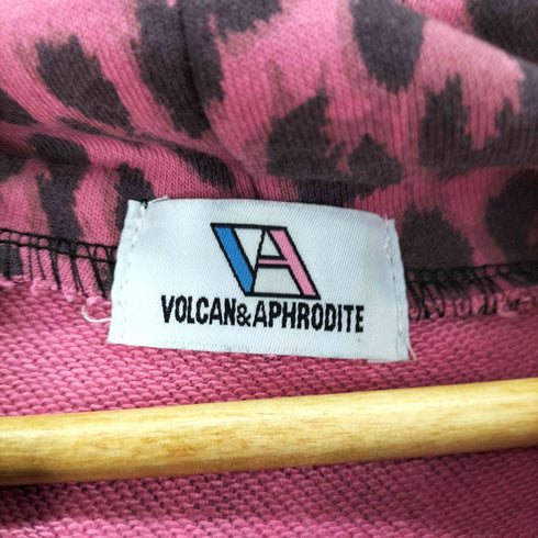 ヴォルカンアンドアフロダイティ VOLCAN&APHRODITE ネコ耳レオパードファー ZIPパーカー レディース JPN:S