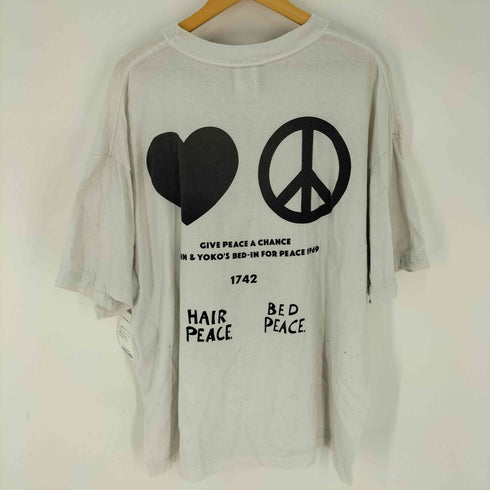 セントマイケル SAINT MICHAEL IMAGINE PEACE グラフィックプリントTシャツ メンズ XXL