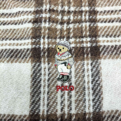 ポロバイラルフローレン Polo by RALPH LAUREN タータンチェック柄 ウールマフラー メンズ