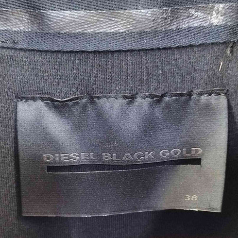 ディーゼルブラックゴールド DIESEL BLACK GOLD イタリア製 ジップアップ PVCレザー ジャケット メンズ 38