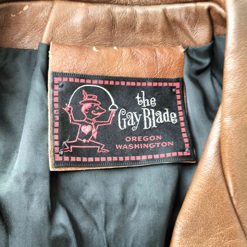 60-70s The Gay Blade ゲイ・ブレード レザージャケット メンズ