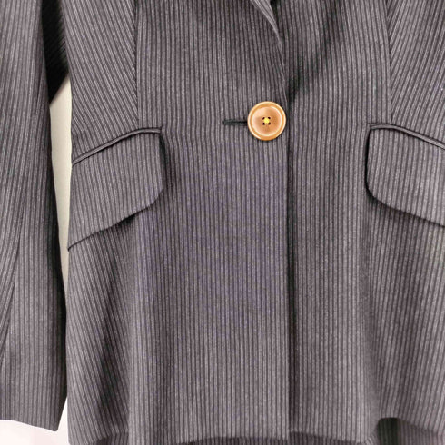 ヴィヴィアンウエストウッドレッドレーベル Vivienne Westwood RED LABEL ストライプ ジャケット スカート ウール セットアップ レディース 40