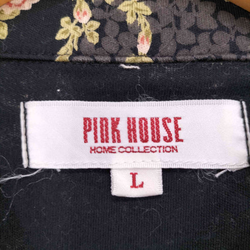 ピンクハウス PINK HOUSE 花柄 ショールカラー プリーツ ジャケット レディース JPN:L