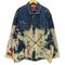 GAME OVER BANGKOK KARL NANI JEANS ブリーチ ペイント オーバーサイズ デニムジャケット B系 メンズ import:XL