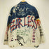 GAME OVER BANGKOK KARL NANI JEANS ブリーチ ペイント オーバーサイズ デニムジャケット B系 メンズ import:XL