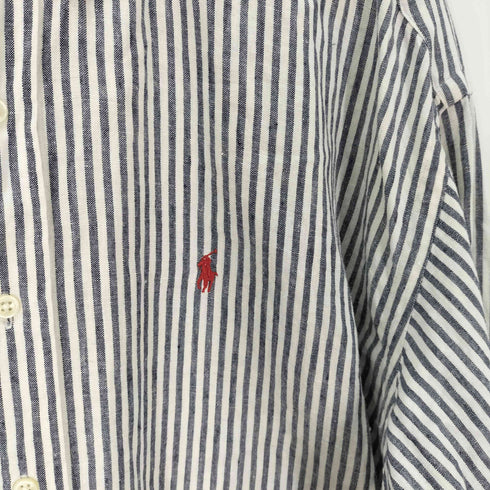 ポロラルフローレン POLO RALPH LAUREN BLAKE リネン100 ボタンダウンシャツ メンズ import:XXL