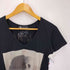 アンディウォーホルバイヒステリックグラマー andy warhol by HYSTERIC GLAMOUR スカル プリント Vネック 半袖 Tシャツ Y2K レディース FREE