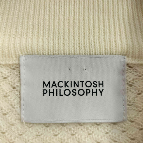 マッキントッシュフィロソフィー MACKINTOSH PHILOSOPHY バスケット編み スタンドジップアップカーディガン メンズ US:40
