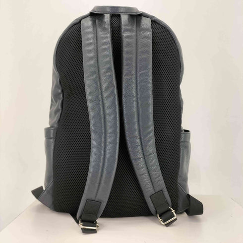 バーニーズニューヨーク BARNEYS NEWYORK シュリンクレザー バッグパック メンズ